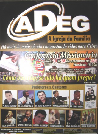 18/09 - David Quilan na Conferência Missionária na ADEG